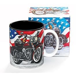 All American Motorcycle Coffee Mug Cup Wonderful Gift Item by fib