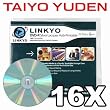 Linkyo Taiyo Yuden Silver Thermal Lacquer 16X DVD-R Media 100 Pack in Retail Box