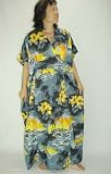 Hawaiian Dresses, Kimono Gray Yellow