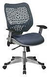 Office Star REVV Series Managers Chair with SpaceFlex Back and Mesh Seat, Blue Mist