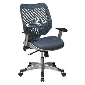 Office Star REVV Series Manager?s Chair with SpaceFlex Back and Mesh Seat, Blue Mist