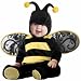 Lil Characters Infant Bee Costume, Black/Yellow