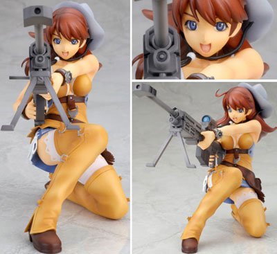 BAKURETSU TENSHI BURST ANGEL MEG WITH GUN 1/8 SCALE PVC ANIME FIGURE