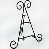 HUJI Superior Quality Sturdy Iron Display Stand Holder For Home Kitchen Decoration Platters, Pictures, Frames and Books. (1, 12