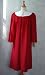 Choral Attire - Choir Robe - Theatre Costume - Red with White Collar and Red Embroidered G-clef Symbol on Neckline