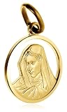 10k Yellow Gold Virgin Mary Charm
