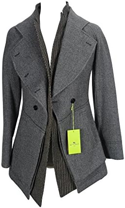Etro Milano Womens Coat Size 4 US / 40 IT Regular Grey Wool Blend