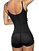 Burvogue Body Shaper, Women Zipper Firm Control Shapewear Bodysuit (XXXL(US Size 12), Black1)