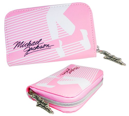 Michael Jackson DANCING FEET Purse Wallet Geldbörse PINK