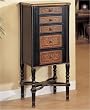 Masterpiece Aged Cognac Jewelry Armoire By Powell Furniture