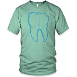 Wisdom Tooth Fine Jersey T-Shirt (Bright Blue), Mint, L