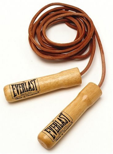 Everlast EV2443TN Leather Weighted Jump Rope (9.5 feet)