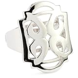 ELLE Jewelry Scroll Work Sterling Silver Ring, Size 5
