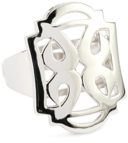 ELLE Jewelry Scroll Work Sterling Silver Ring, Size 5