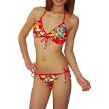 2PCS SET Swim Wear: Womens Surf Style Sexy & Soft, Top & Bottom Dri-Fit Surf Bikini - Large