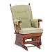 Brooks Furniture Padded Baby Glider with Arm Pads - Cherry/ Sage