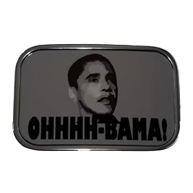 A121 OHHHH-BAMA! Barack Obama Belt Buckle Election '08