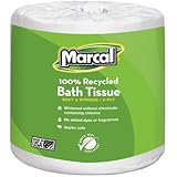 Marcal Small Steps 100% Premium Recycled 2-Ply Embossed Toilet Tissue, 48 Rolls/Carton (6079)