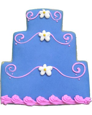 Beautiful Cookies Organic Party Favors-Birthday Cake A Organic Cookies Cookies, 10 Cookies by Beautiful Cookies