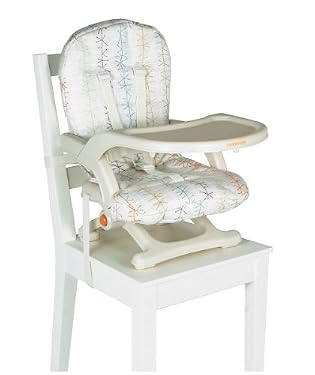 travel booster seat with steritouch - cream with a cushion