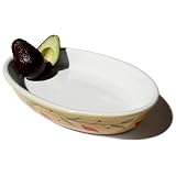 Pinzon by Caleca Chili Peppers Medium Oval Baking Dish