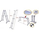 Aluminium Vielzweckleiter mit Arbeitsplattformvon "pro-bau-tec"