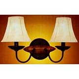 Tools & Hardware : "ABC Products" Wall Sconce Twin Lights (Western Style)