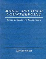 Modal and Tonal Counterpoint: From Josquin to Stravinsky