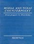 Modal and Tonal Counterpoint: From Josquin to Stravinsky