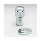 Cragar KN2121: Lug Nuts, Shank with Washer, 1/2 in. x 20 RH, Closed End, Chrome Plated Steel, Set of 5