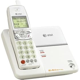 Click here to buy AT&T 2801 2.4GHz Digital Cordless Caller ID Phone (White) by AT&T.