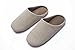 Slippers,WoDeal Unisex Soft Cotton Washable on Stripe Indoor Slippers with Resistant Suede Sole