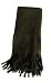 Kendall Drive Men's/Women's Fleece Large Fringe Solid Color or Plaid Scarves/Scarf (12