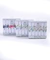 Boxed Fancy 6 pc. Ladies Cotton Handkerchiefs