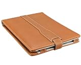 M-Edge Platform Genuine Leather Kindle Jacket , Pebble Saddle Brown