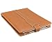 M-Edge Platform Genuine Leather Kindle Jacket (Fits 6" Display, Latest Generation Kindle), Pebble Saddle Brown