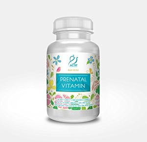 ACTIF ORGANIC PRENATAL - 100% Organic Sourced Vitamins, Made in USA, 90 count, with EPA, DHA, Natural Folic Acid (Methylfolate), Probiotics,