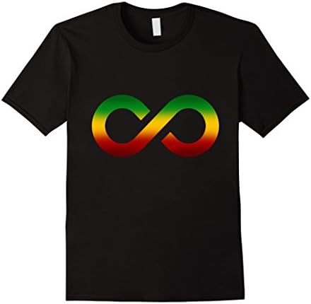 Rootstown Clothing Rasta Infinity T Shirt Bob Marley Reggae - Male 2XL - Black