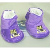 LSU Tigers NCAA Baby High Boot Slippers - 0-3 Months