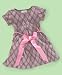 Sweet Heart Rose Little Girl Plaid Dress with Chain Belt