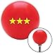 American Shifter 97984 Red Shift Knob with M16 x 1.5 Insert (Yellow Officer 09 - Vice Admiral)