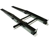 Adjustable Lawn Mover Garden Tractor Scooter ATV Cargo Hitch Carrier with Ramp