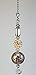 Modern Copper Metal Cutout & Faux Rhinestone Ceiling Fan Pull Chain