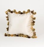 Glenna Jean Ashley Pillow - Cream Velvet with Tassels