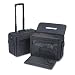 STEBCO Rolling Catalog/Computer Case With Removable Divider Nylon 18 X 8 X 13 Black