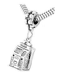 Sterling Silver Large Slot Machine Dangle Bead Charm