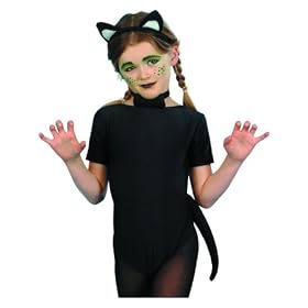 Childs Cat Set with Ears, Tail and Bow Tie