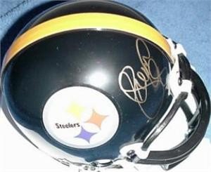 L.C. Greenwood Autographed/Hand Signed Pittsburgh Steelers Football Mini Helmet