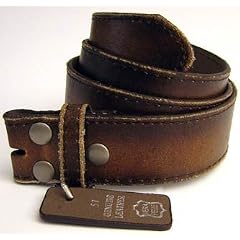Buckle-G�rtel, Used Look, dunkelbraun, Echtleder