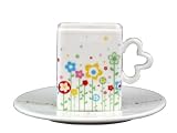 Matchbox Espresso Cups & Saucers - Flower Field  from Lavington at Home
